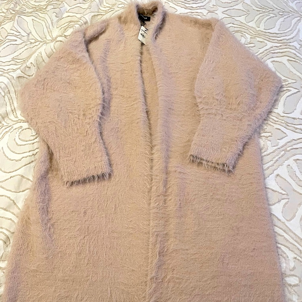 NWT Express Cozy Faux Fur Duster